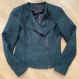 Banana Republic Tweed Moto Jacket